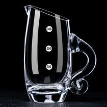 European-style oblique mouth with a scale wine divider small foreign wine cup household crystal glass liquor dispenser jug