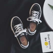 People-oriented canvas shoes womens summer thin shoes 2021 spring and autumn new mens board shoes wild thick-soled explosive white shoes