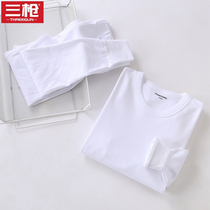 Three Gun Brands Underwear Man 100% Pure Cotton Warm Suit Soft Beating Bottom Cotton Sweatshirt Autumn Winter Full Cotton Autumn Trousers