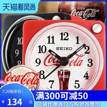 SEIKO Japan SEIKO new Coca-Cola series commemorative silent snooze night light luminous small alarm clock