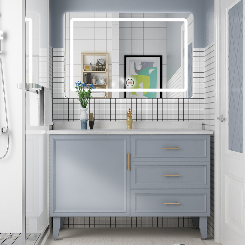 American Intelligent Bathroom Cabinet Combination Lightweight and Luxurious Washing Pool, Washing Basin, Floor-type Toilet, Washing Platform and Bathroom