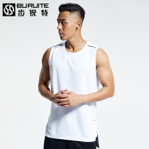 Quick-drying mens sports fitness vest sleeveless T-shirt summer thin outdoor quick-drying clothes running sweat-absorbing short sleeves