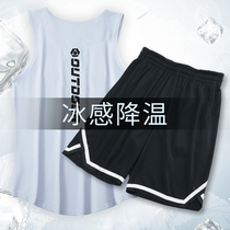 Basketball suit suit Mens ball clothes Sports quick-drying vest shorts American gym game training equipment Team uniform