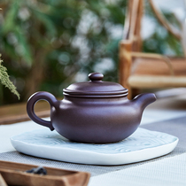 Yixing purple sand pot pure handmade antique pot Original mine old purple clay bottom tank Qing tea pot set Kung Fu tea pot