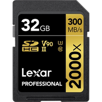 Lexar SD Card 32G 2000X UHS-II V90 High Speed SHC Card 4K Camera Micro-SLR