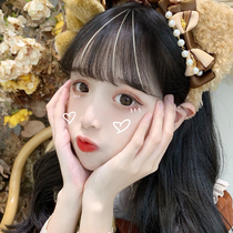 Air Qi Bangs comic bangs real hair can be dyed and scalded Thin comic natural invisible incognito repair face net red film woman