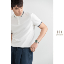 Horizon mens simple neckline Korean version POLO shirt Light luxury fashion summer top Casual summer short-sleeved t-shirt