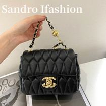 France Sandro Ifashion 2021 new chain small bag female Lingge shoulder messenger bag mobile phone bag