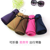Folding straw hat female sunscreen summer Korean version of the trend Hat sun hat big along the seaside sun hat beach hat
