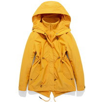 Outdoor long jackets women three-in-one removable piece Brand plus velvet thickening in the spring and autumn Tibet coat