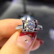 Fudasong natural diamond custom 90 FG color bull head diamond ring wedding ring diamond ring birthday gift
