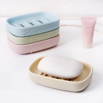 Drain soap box Punch-free suction cup countertop soap box Bathroom solid color creative soap holder Bathroom soap holder