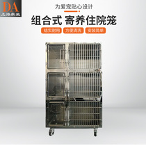 I love stainless steel cat cage 3 layers multi-combination cat cage cat litter room cat cage pet cat Foster cage