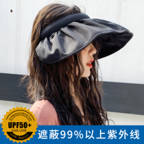 Hat female Korean version of the wild sunscreen face cover sun hat tide shell fisherman hat Anti-UV sunshade empty top hat