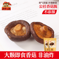 Yimeng commune mushroom crispy ready-to-eat dried mushroom snacks healthy mushroom dried dried dried dried vegetable crispy chips 65gx2 bag