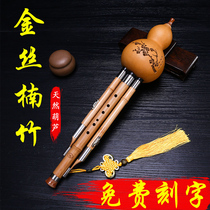 Golden silk bamboo cucurbit C downgrade B adult beginner primary school children self-study playing type Zhenpin musical instrument