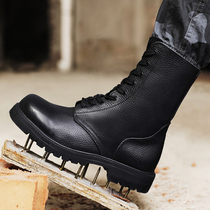 The header level Kraft military enthusiasts boots combat boots wear-resistant high tooling boots antiskid special boots increased leather Martin boots