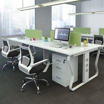 Wuhan office furniture simple modern staff desk four people 46 people screen card staff computer desk