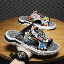 Slippers Men 2022 New Summer 100 Hitch National Trend Net Red Tide Indoor Anti-Slip Movement Outside to Chill Drag