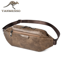 Musco Kangaroo shoulder bag Mens Large Capacity Chest Bag Small Backpack Leisure Sports Fitness Shoulder Bag Tide running bag