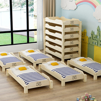 New childrens park bed special childrens solid wood bed Primary School students lunch bed stacked afternoon bed reinforcement factory direct sales