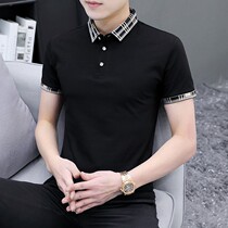 Summer 2021 New Polo shirt mens short sleeve T-shirt thin top fashion handsome slim lapel half sleeve tide