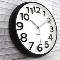 Kangba Wall Clock Living Room Mute Modern Simple Round Clock Personality Creative Fashion Stereo Quartz Clock