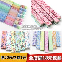 Luminous color star origami strip wishing bottle lucky star five-pointed star paper hand-folded star paper set