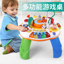 Valley Rain Play Table Baby Multifunction Early Education Toys Puzzle Children Study Table Boy Christmas New Year Gifts