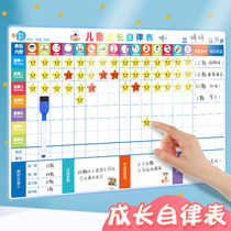 Elementary school students in the second grade childrens summer plan schedule Daily review plan can be repeatedly written tabloid wall stickers