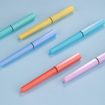 PLATINUM PLATINUM official flagship store small meteor pen PQ-200 primary school students to practice special entry pen cute macaron color octagonal pen can replace ink bag hard pen calligraphy