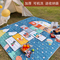 Leisure outdoor trip out outing grass picnic beach mat portable outdoor thickened spring outing picnic moisture proof mat
