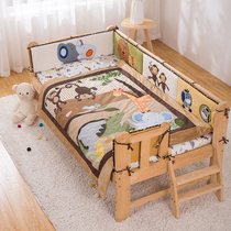 Chang Meng baby bedding customized childrens embroidery stitching bed bed soft bag baby anti-collision bed cover