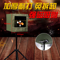 Slingshot target box Outdoor practice target box folding bracket Silencer canvas thickened anti-hit recycling target box springwork practice