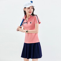  Xuanyaotai summer new short-sleeved sports skirt womens shorts skirt Gym leisure suit baseball net