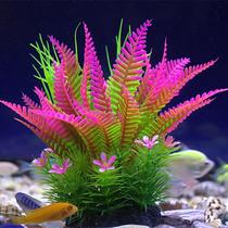 Fish tank landscaping set simulation aquatic plant aquarium landscaping fake aquatic plant plastic flower and grass ornaments package