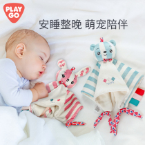 playgo pacification towel babys entrance baby coaxed to sleep 0-1 year old Sleep hand doll toy nibbling the animal