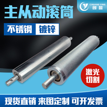 Active roller assembly line Galvanized stainless steel roller lathe seamless tube Driven passive roller Unpowered roller