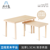 Buka star hamster platform solid wood two-story partition cage second floor golden silk bear thickening anti-gnawing landscaping supplies