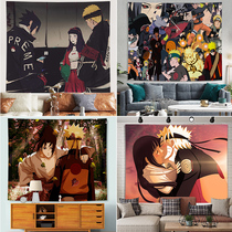 Japanese anime Naruto background cloth ins hanging cloth wall cloth bedside decoration bedroom non-perforated dormitory hanging wall