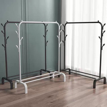 Add Coarse Clothes Hanger Floor Home Bedroom Balcony Dorm Room Drying Clothes Racks Simple Cloakhat Rack Containing Clothes Hangers