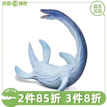  Reproduce RECUR Plesiosaur toy soft rubber childrens simulation sea world animal model plastic prehistoric creatures