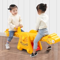  Seesaw childrens indoor kindergarten plastic double rocking horse baby trojan horse forsythia toy outdoor balance