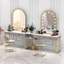 Movie House Special Makeup Desk With Lamp Beauty Wedding Dress Photo Color Makeup Shop Marble Studio Makeup Artist Dresser Dresden