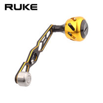 RUKE Luya fishreel water drip wheel drum rocker arm all metal counterweight single shaking sea fishing Black 8*5 shake