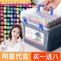 touchcool double-head touch marker student set painting design watercolor pen anime pop poster art student special 24 36 48 60 80 color full Set 1