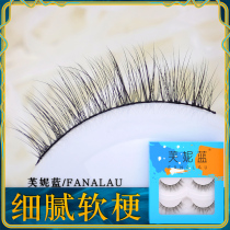 Fanny blue cotton thread soft thin stem false eyelashes female natural real eyelashes messy makeup nude makeup life makeup B09