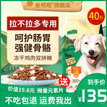 Labrador special dog food 40 catfish for freeze-dried universal puppies to be dog and fur small large canine supplements calcium 20kg