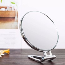 diypass desktop makeup mirror Double-sided handle mirror Portable folding wall mirror Small mirror Beauty mirror