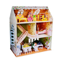 CubicFun D Puzzle Toy Dreamy Doll House Furniture and Peopl: